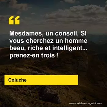 Citation Coluche