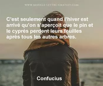 Citation de Confucius