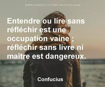 Citation de Confucius