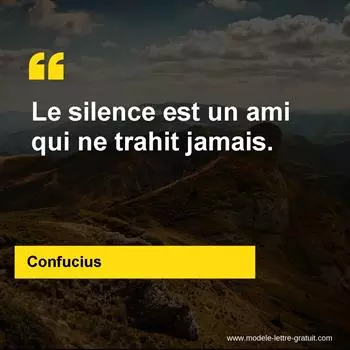 Citation Confucius