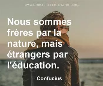 Citation de Confucius