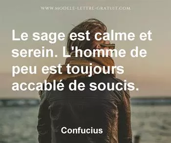 Citation de Confucius
