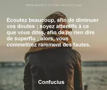 Citation de Confucius