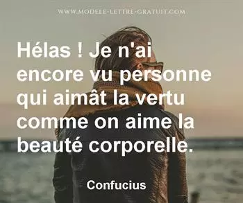 Citation de Confucius