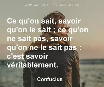 Citation de Confucius
