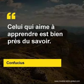 Citation Confucius