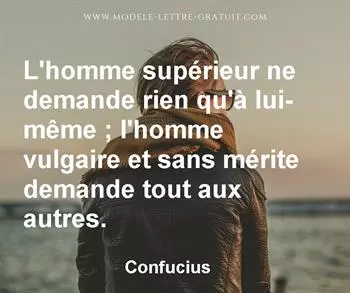 Citation de Confucius