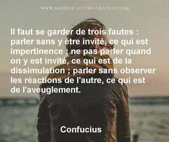 Citation de Confucius