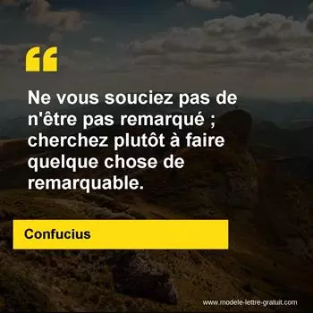 Citation Confucius