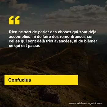 Citation Confucius