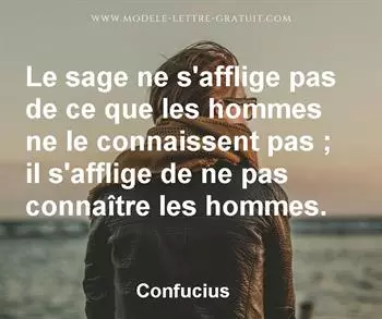 Citation de Confucius