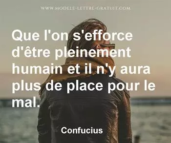 Citation de Confucius