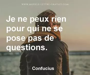 Citation de Confucius