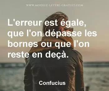 Citation de Confucius