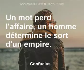 Citation de Confucius