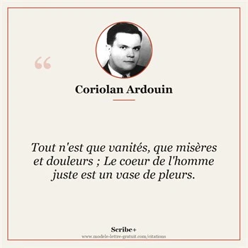 Citation Coriolan Ardouin