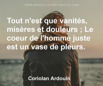 Citation de Coriolan Ardouin