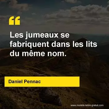 Citation Daniel Pennac