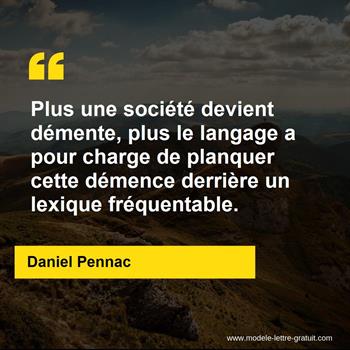 Citation de Daniel Pennac