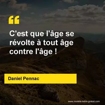 Citation Daniel Pennac