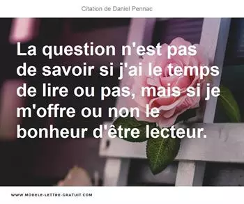 Citations Daniel Pennac