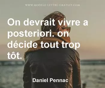 Citation de Daniel Pennac
