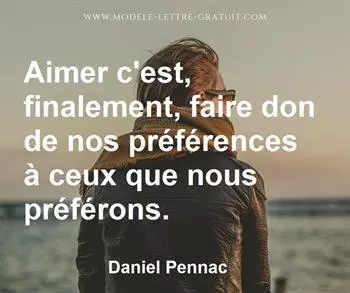 Citation de Daniel Pennac
