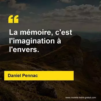 Citation Daniel Pennac