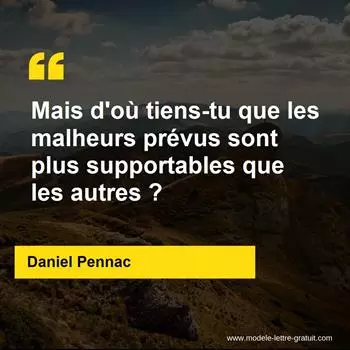 Citation Daniel Pennac
