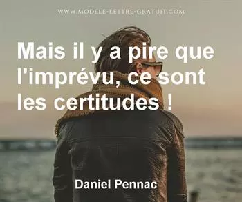 Citation de Daniel Pennac