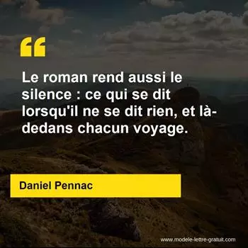 Citation Daniel Pennac