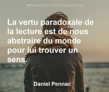 Citation de Daniel Pennac