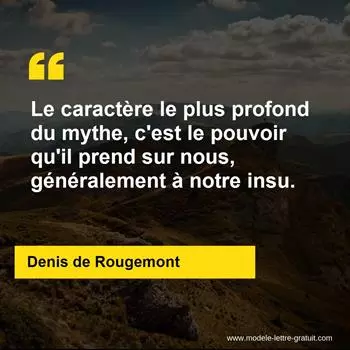 Citation Denis de Rougemont