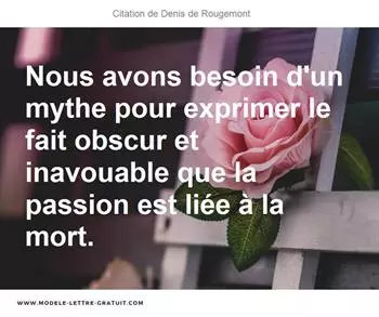 Citations Denis de Rougemont