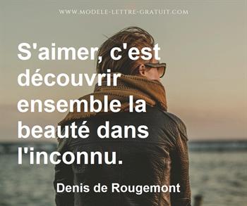 Citation de Denis de Rougemont