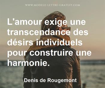 Citation de Denis de Rougemont