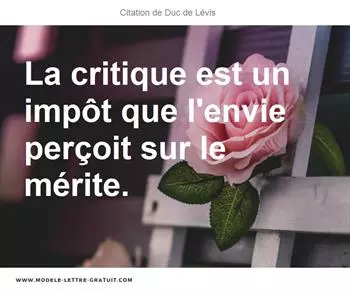 Citations Duc de Lévis