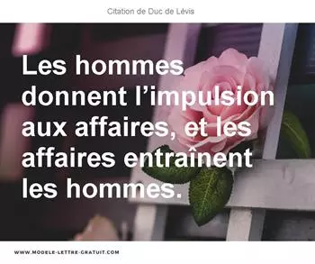Citations Duc de Lévis