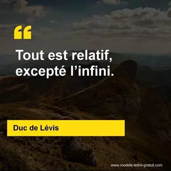 Citation Duc de Lévis