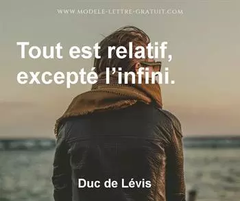 Citation de Duc de Lévis