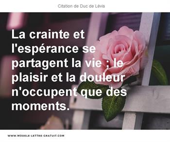Citations Duc de Lévis