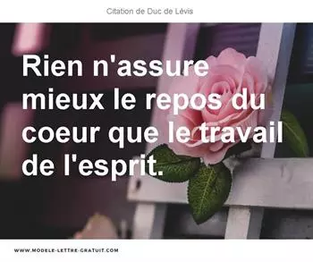 Citations Duc de Lévis