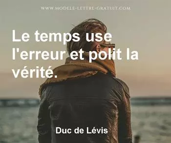 Citation de Duc de Lévis