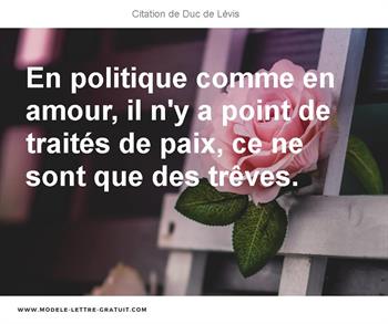 Citations Duc de Lévis