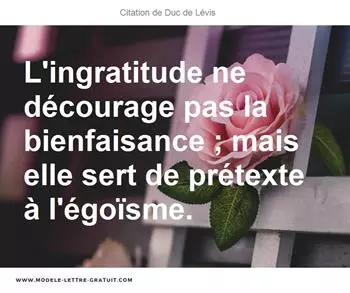 Citations Duc de Lévis