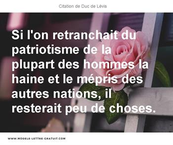 Citations Duc de Lévis