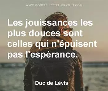 Citation de Duc de Lévis