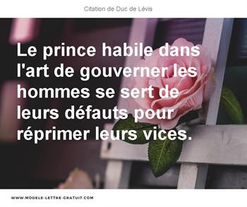 Citations Duc de Lévis