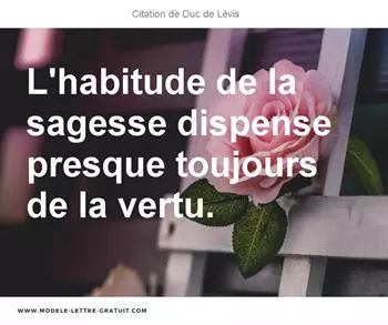 Citations Duc de Lévis