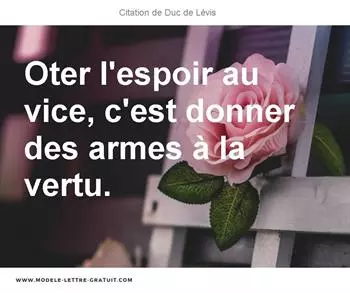 Citations Duc de Lévis